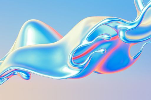 Shinny colourful liquid digital texture