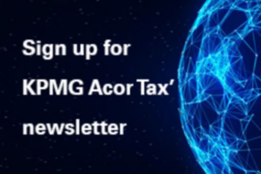 Sign up for KPMG Acor Tax' newsletter
