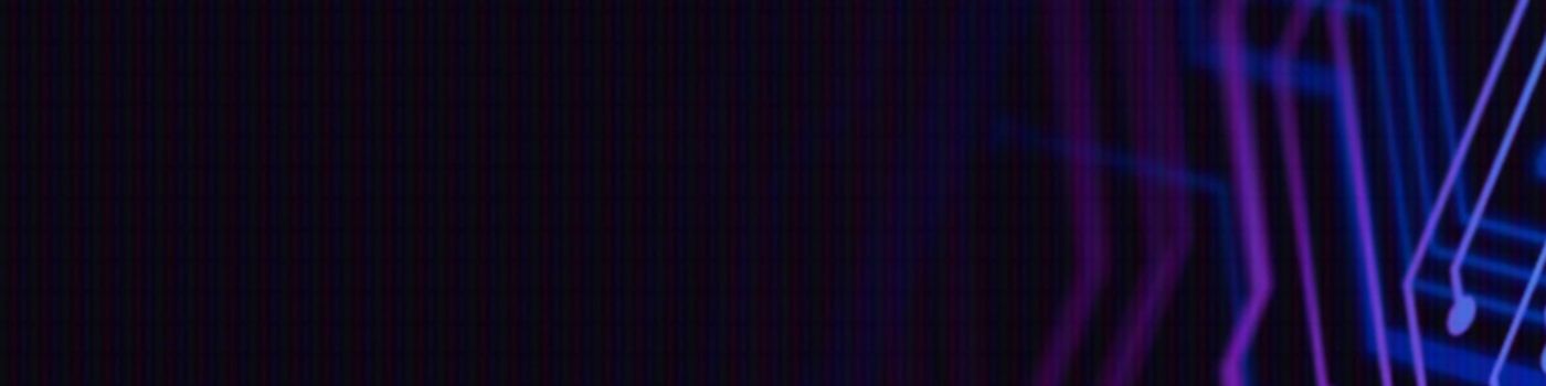 Abstract purple lines in front of a black background
