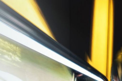 yellow Escalator blur view
